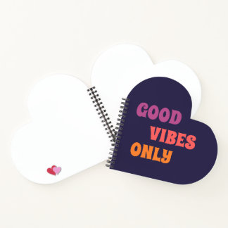 “Good Vibes Only” Aesthetic Heart Notebook  Notizbuch