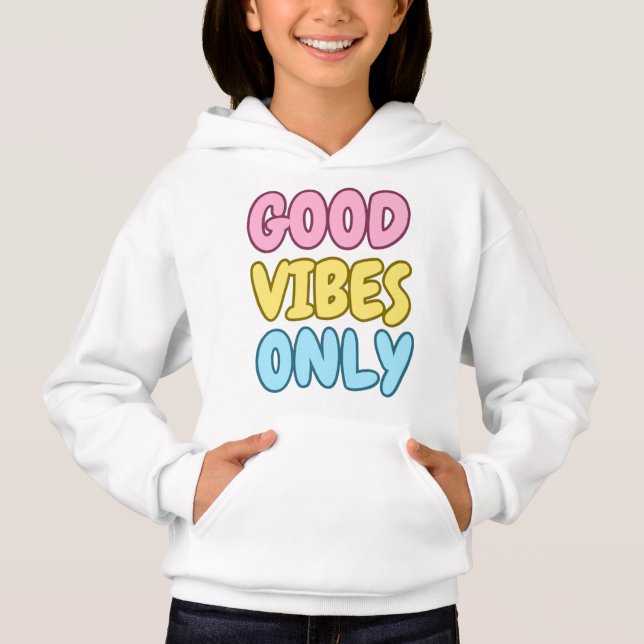 Good Vibes Only Kinder-Pullover-Hoodie Hoodie (Vorderseite)