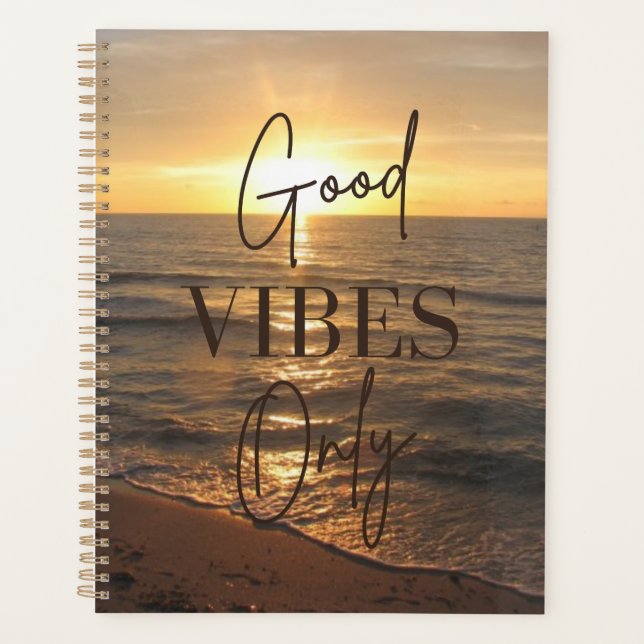 Good Vibes Only Planner Planer (Vorderseite)