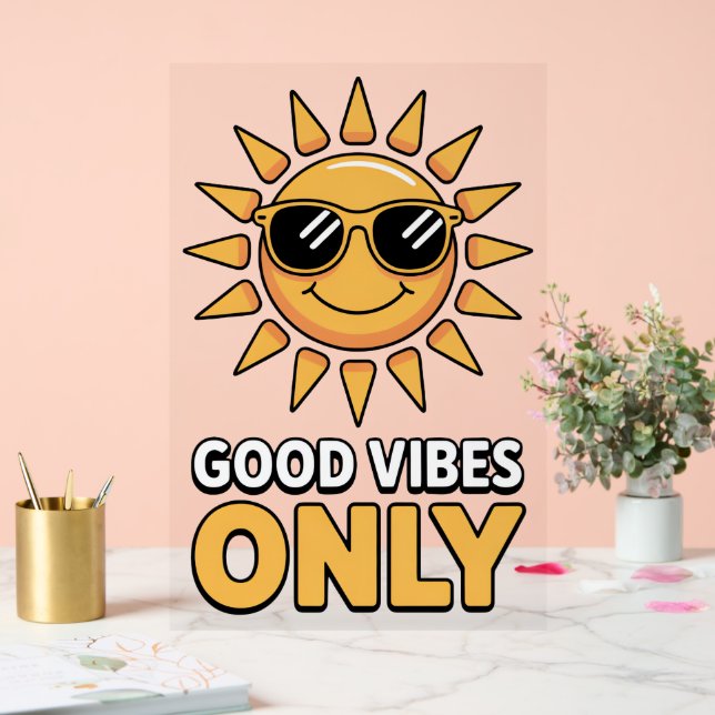 Good Vibes Only Poster (Hochzeit)