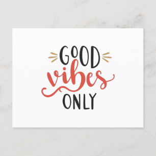 Good vibes only postkarte