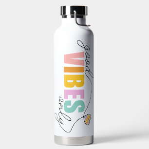 Good Vibes Only Rainbow Heart Trinkflasche