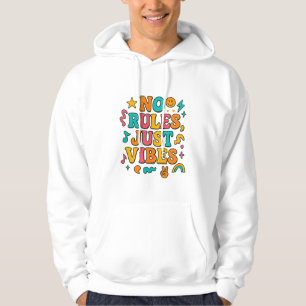 Good Vibes Only Retro Hoodie - Funky Motivierend