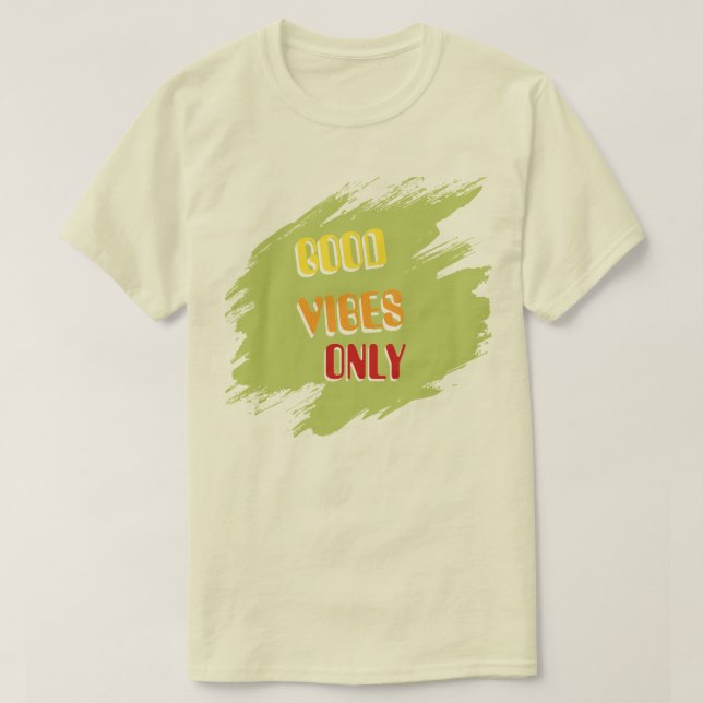 Good Vibes Only Sunshine Mood Graphic Tee (Design vorne)