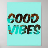Good Vibes Palm Poster