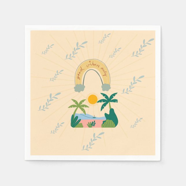 Good Vibes Paper Napkins Serviette (Vorderseite)