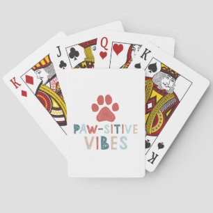 Good Vibes Positive Energie Paw-sitive Vibes Funny Spielkarten