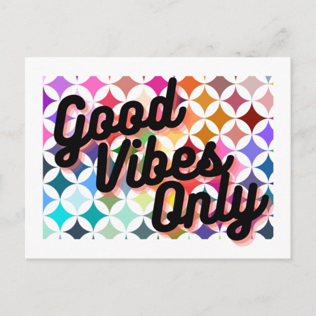 Good Vibes Postkarte (Vorderseite)