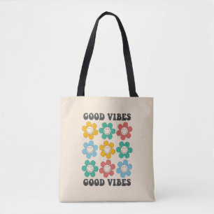Good Vibes Retro farbenfrohe Daisy Blume