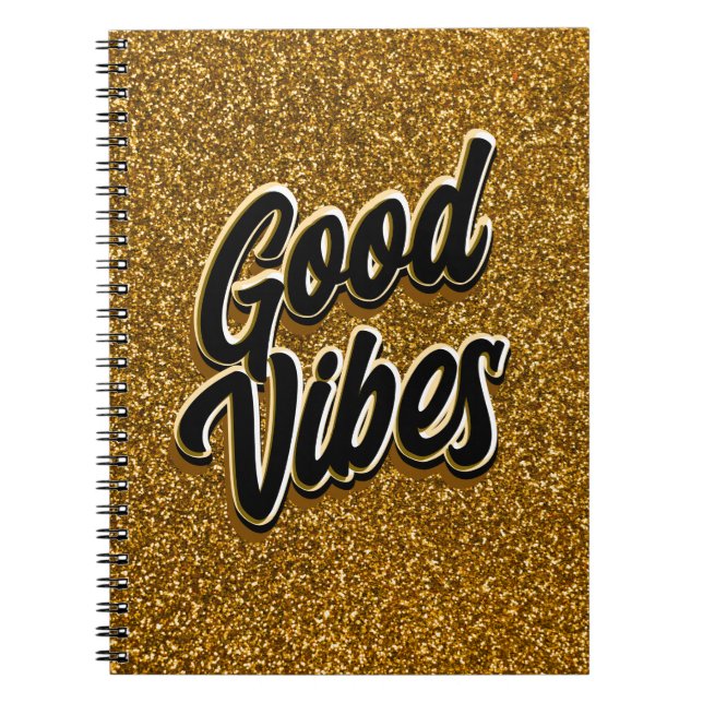 Good Vibes Spiral Notebook Notizblock (Vorderseite)