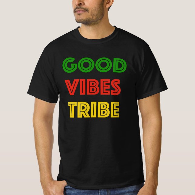 Good Vibes Stamm Irie Rasta Reggae Good Vibes nur T-Shirt (Vorderseite)