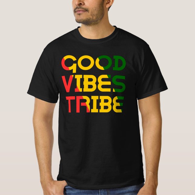 Good Vibes Stamm Irie Rasta Reggae Good Vibes nur T-Shirt (Vorderseite)