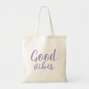 Good Vibes Stylish Modern Minimal Monogram Niedlic Tragetasche