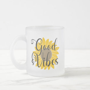 Good Vibes Sunflower Coffee Tasse