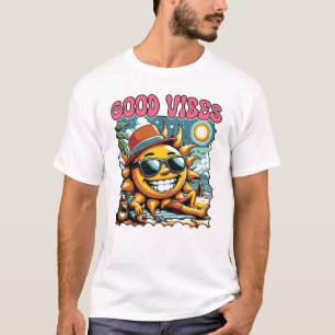 Good Vibes - Sunshine - Retro Summer T-Shirt