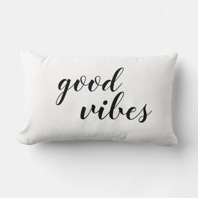 Good Vibes Throw Kissen (Vorderseite)