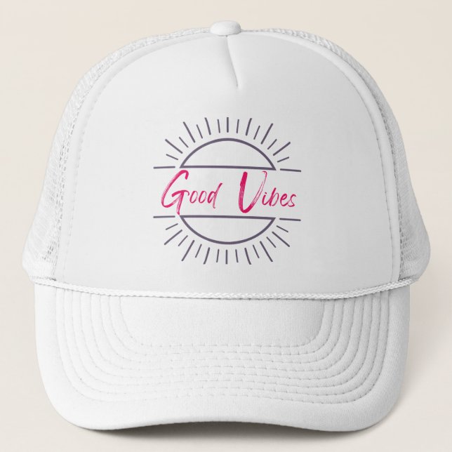 Good Vibes Trucker Hat Truckerkappe (Vorderseite)