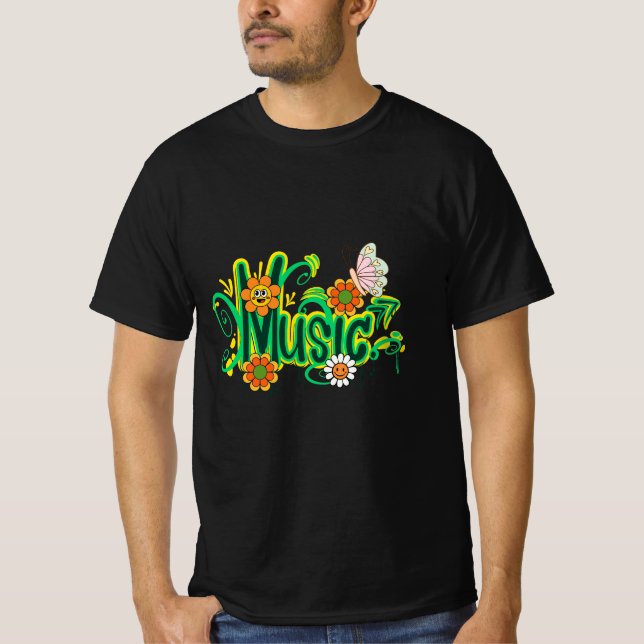Good Vibes Typografy T-Shirt (Vorderseite)