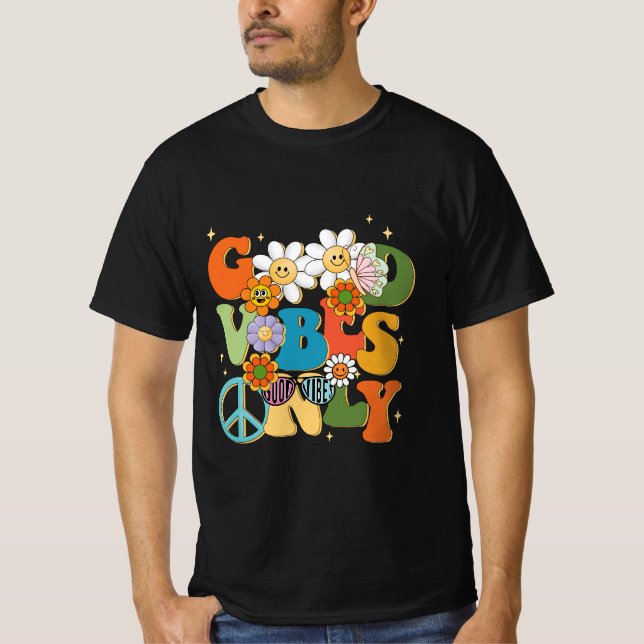 Good Vibes Typografy T-Shirt (Vorderseite)