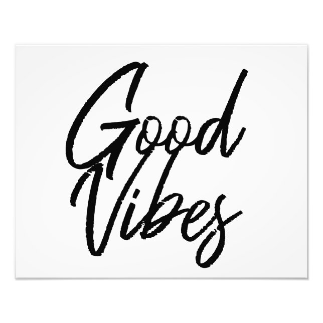 "Good Vibes Wall Art", Gerahmter Ausdruck "20"x16" Fotodruck (Vorne)