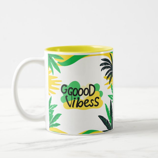 Good Vibes Zweifarbige Tasse (Links)