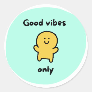 Good vives Sticket Runder Aufkleber