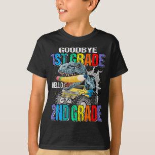 Goodbye 1st Grade Hallo 2nd Grade Monster Truck  T-Shirt