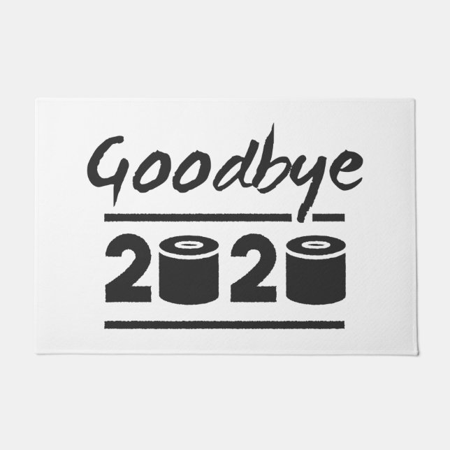 Goodbye 2020 Toilettenpapier - endlich vorbei Fußmatte (Vorderseite)