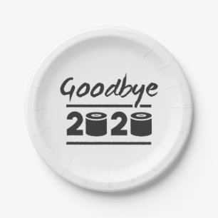 Goodbye 2020 Toilettenpapier - endlich vorbei Pappteller