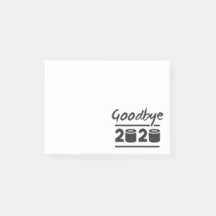 Goodbye 2020 Toilettenpapier - endlich vorbei Post-it Klebezettel