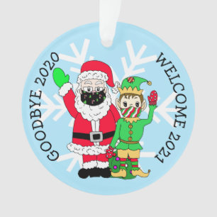 Goodbye 2020 Welcome 2021 Weihnachten Ornament