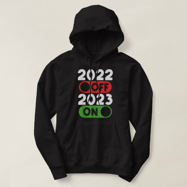 Goodbye 2021 Hello 2022 Nurse Life Happy New Year Hoodie (Design vorne)