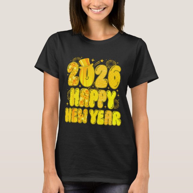 Goodbye 2025 Happy New Year 2026 Women Girl Kids  T-Shirt (Vorderseite)