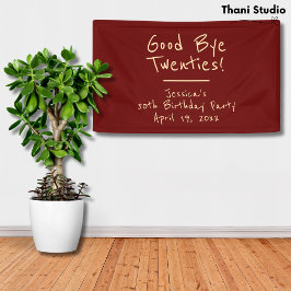 Goodbye 20s Feminine Minimalistisch Modern Typogra Banner