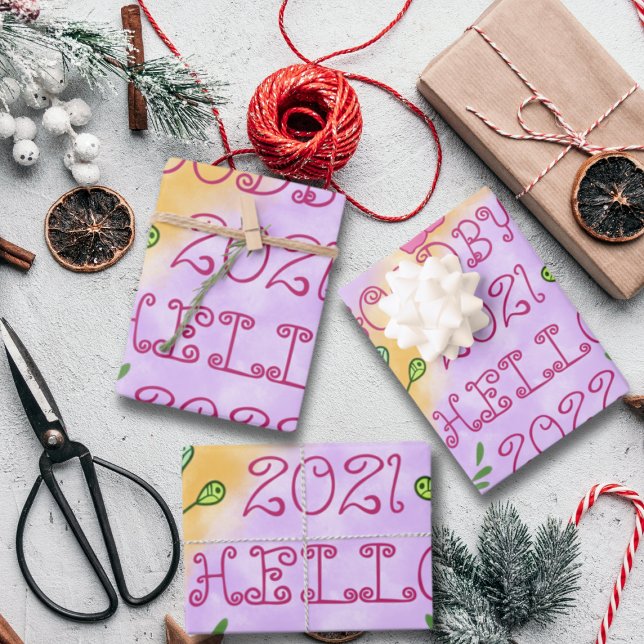 GOODBYE 20XX HELLO 20XX GESCHENKPAPIER SET (Von Creator hochgeladen)