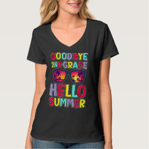 Goodbye 2 Grade Hallo Sommer letzten Tag der Schul T-Shirt