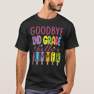 Goodbye 2 Grade Hallo Sommer letzten Tag der Schul T-Shirt