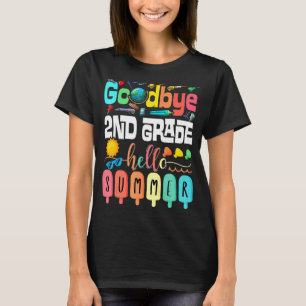 Goodbye 2. Klasse Hallo Sommer zweite Klasse Grade T-Shirt