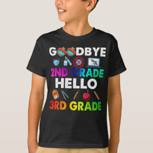 Goodbye 2. Klasse Hello 3rd Grade - Funny Teacher T-Shirt
