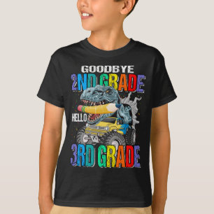 Goodbye 2. Klasse Hello 3rd Grade Monster Truck T-Shirt