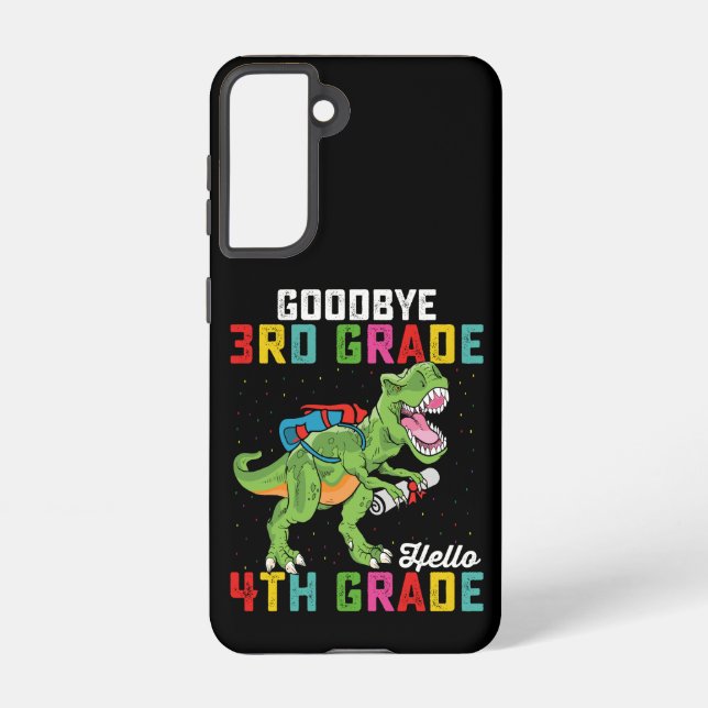 Goodbye 3rd Grade Hello 4th Grade T Rex Dinosaur Samsung Galaxy Hülle (Rückseite)