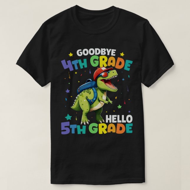 Goodbye 4. Klasse T Rex Monster Truck Dinosaur T-Shirt (Design vorne)