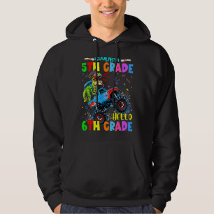 Goodbye 5 th Grade Dinosaurier Hello 6th Grade Mon Hoodie