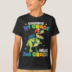 Goodbye Abschluss der 1. Klasse T Rex Dinosaurier T-Shirt