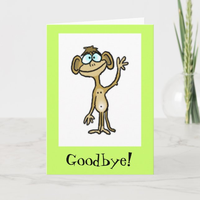 "Goodbye Card" Karte (Vorderseite)