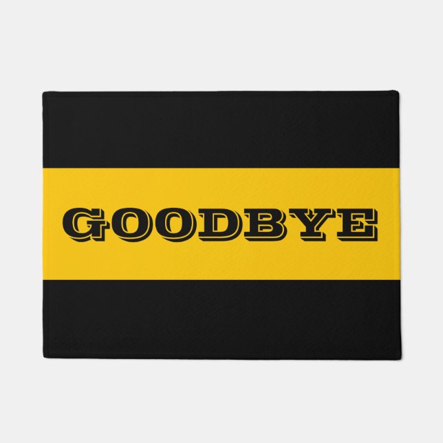 Goodbye Crotchety Door Mat Fußmatte (Vorderseite)