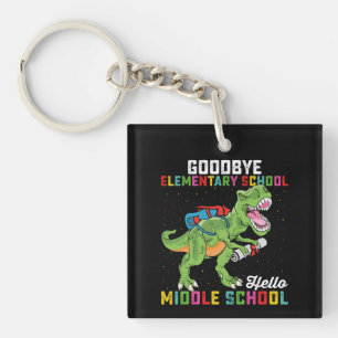 Goodbye Elementary Hello Middle School T Rex Schlüsselanhänger