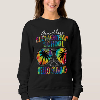 Goodbye Elementary Hello Summer Gefärbte Krawatte  Sweatshirt