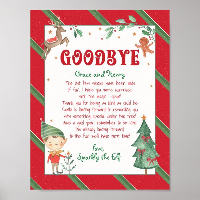 Goodbye Elf Magical Christmas Elf Poster (Vorne)