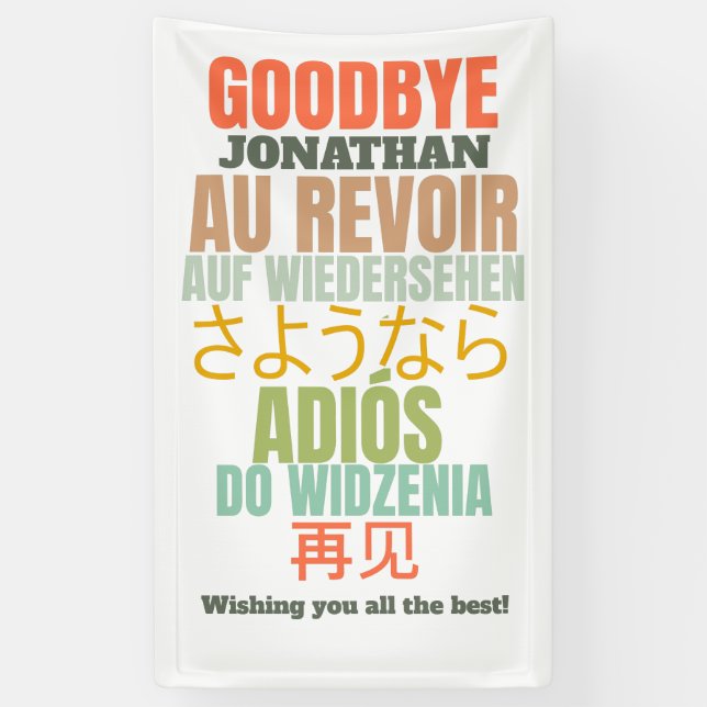 Goodbye Farewell Banner (Vertikal)